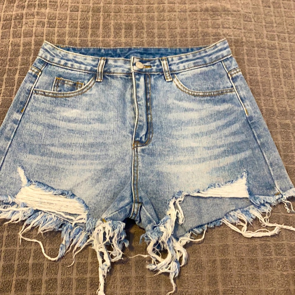 SHEIN lightish blue  shorts, in a size small.